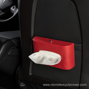 Portable Visor Tissue Holder PU Leather Tissue Box